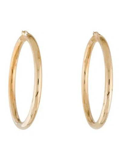 Pre-owned Earrings 14k Hoop  In Multi
