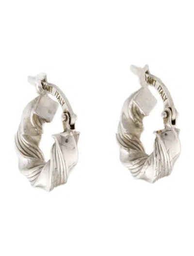 Pre-owned Earrings 14k Hoop  In Multi