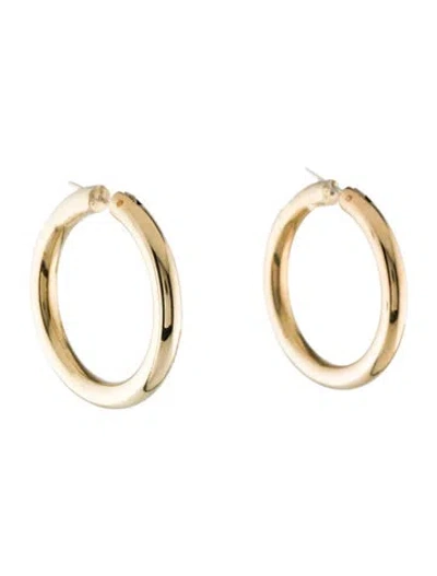 Pre-owned Earrings 14k Hoop  In Multi