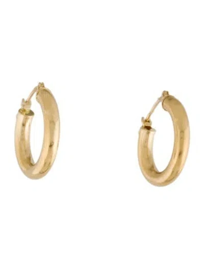 Pre-owned Earrings 14k Hoop  In Multi