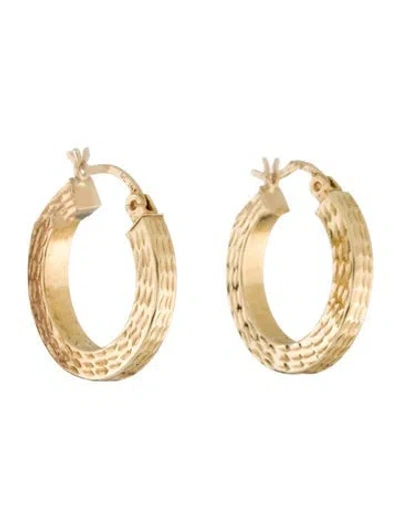 Pre-owned Earrings 14k Hoop  In Multi