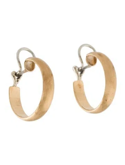 Pre-owned Earrings 14k Hoop  In Multi