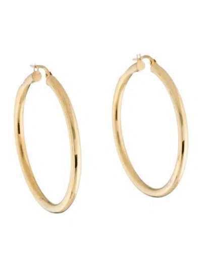 Pre-owned Earrings 14k Hoop  In Multi