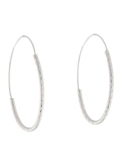 Pre-owned Earrings 14k Hoop  In Multi
