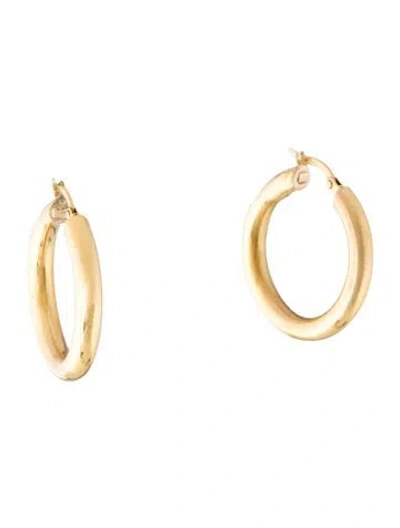 Pre-owned Earrings 14k Hoop  In Multi