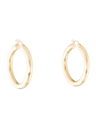 Pre-owned Earrings 14k Hoop  In Multi