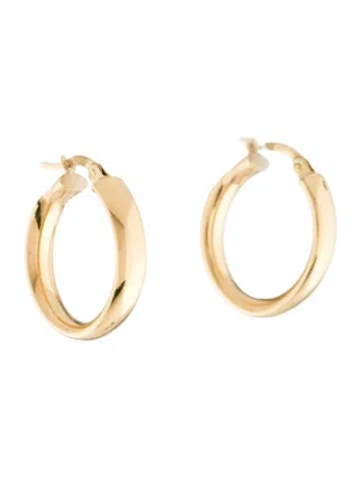 Pre-owned Earrings 14k Hoop  In Multi