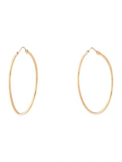 Pre-owned Earrings 14k Hoop  In Multi