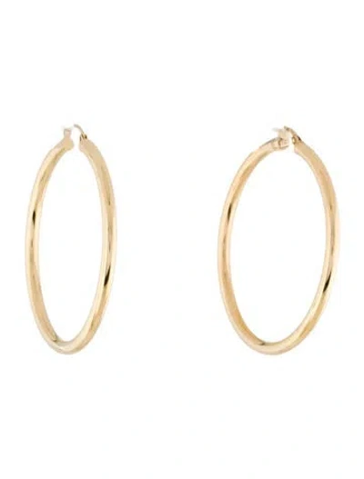 Pre-owned Earrings 14k Hoop  In Multi