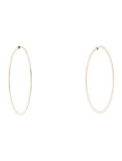Pre-owned Earrings 14k Hoop  In Multi