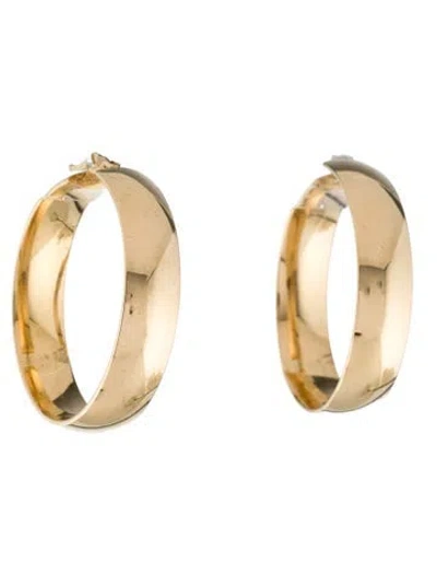 Pre-owned Earrings 14k Hoop  In Multi