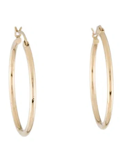 Pre-owned Earrings 14k Hoop  In Multi