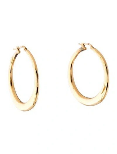 Pre-owned Earrings 14k Hoop  In Multi