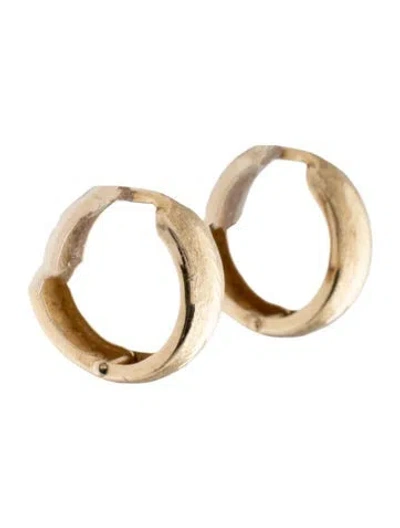 Pre-owned Earrings 14k Hoop  In Multi