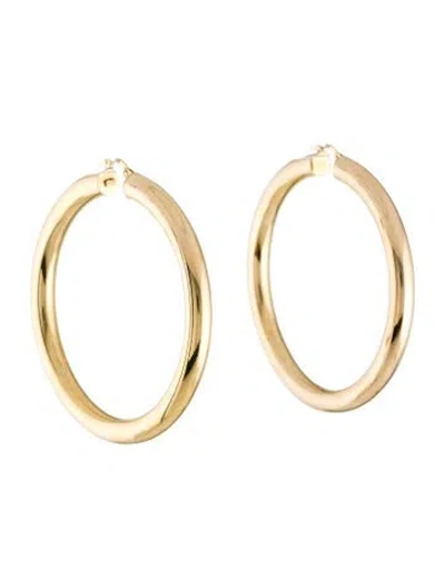 Pre-owned Earrings 14k Hoop  In Multi