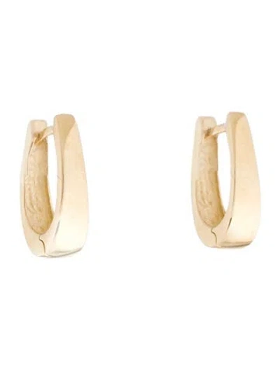 Pre-owned Earrings 14k Hoop Huggie  In Multi