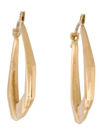 Pre-owned Earrings 14k Horseshoe Hoop  In Multi