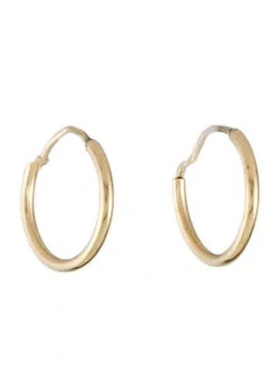 Pre-owned Earrings 14k Huggie  In Multi