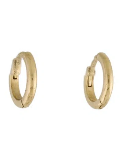 Pre-owned Earrings 14k Huggie  In Multi
