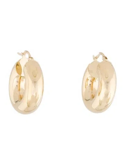 Pre-owned Earrings 14k Huggie  In Multi