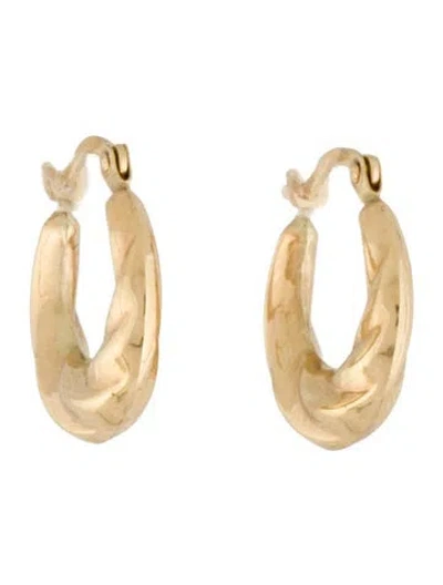 Pre-owned Earrings 14k Huggie  In Multi