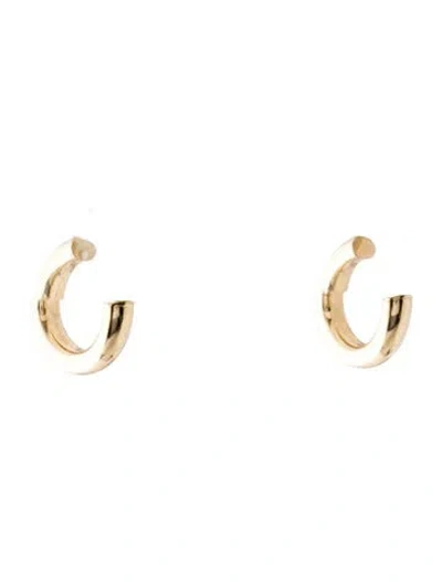 Pre-owned Earrings 14k Huggie  In Multi