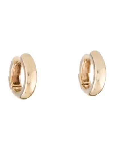 Pre-owned Earrings 14k Huggie  In Multi
