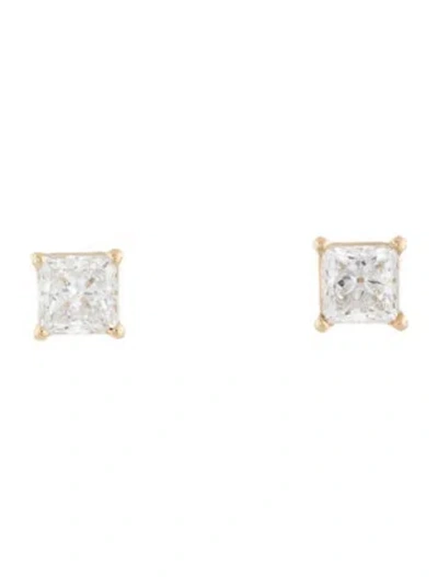 Pre-owned Earrings 14k Lab Grown Diamond Stud  In Multi