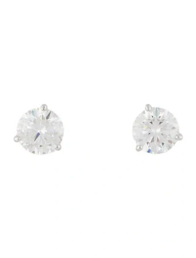Pre-owned Earrings 14k Lab-grown 4.10ct Diamond Stud  In Multi