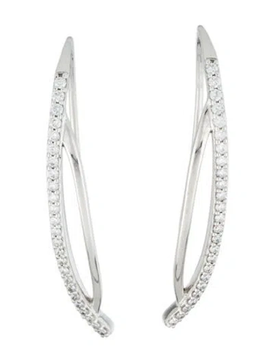 Pre-owned Earrings 14k Lab-grown Diamond Drop  In Multi