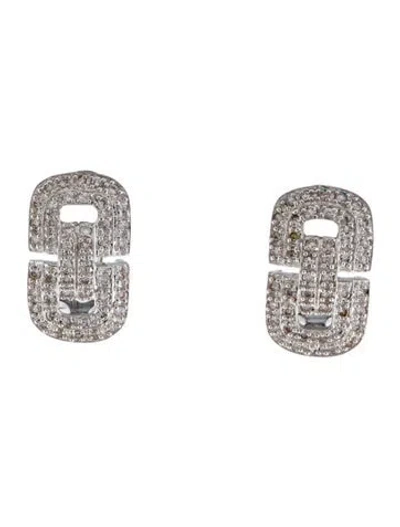 Pre-owned Earrings 14k Lab-grown Diamond Earclip  In Multi