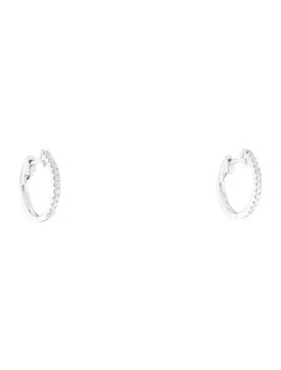 Pre-owned Earrings 14k Lab-grown Diamond Huggie  In Multi