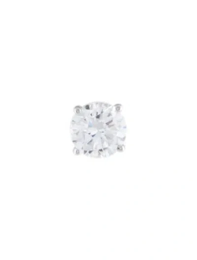 Pre-owned Earrings 14k Lab-grown Diamond Single Stud Earring In Multi