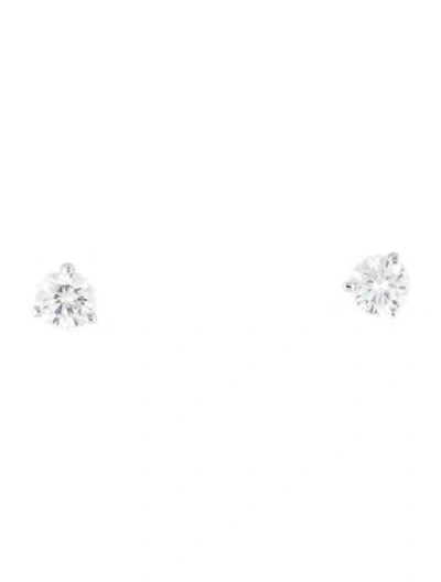 Pre-owned Earrings 14k Lab-grown Diamond Stud  In Multi