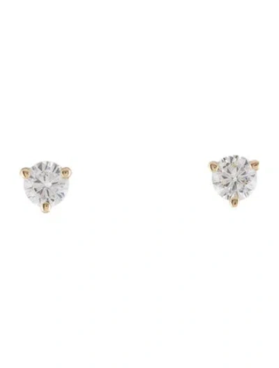 Pre-owned Earrings 14k Lab-grown Diamond Stud  In Multi