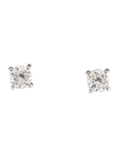 Pre-owned Earrings 14k Lab-grown Diamond Stud  In Multi