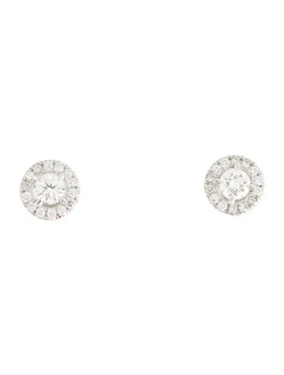 Pre-owned Earrings 14k Lab-grown Diamond Stud  In Multi