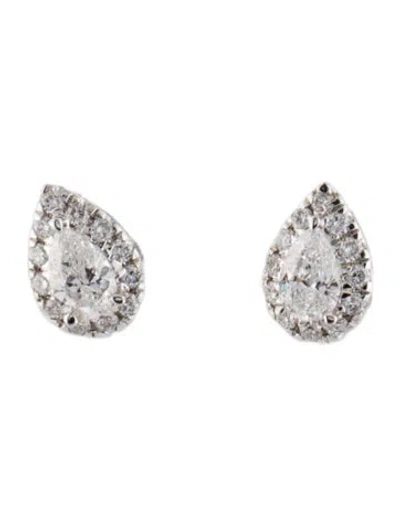 Pre-owned Earrings 14k Lab-grown Diamond Stud  In Multi