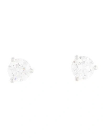 Pre-owned Earrings 14k Lab-grown Diamond Stud  In Multi