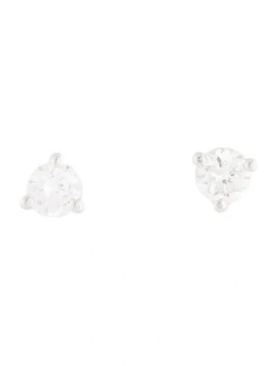 Pre-owned Earrings 14k Lab-grown Diamond Stud  In Multi