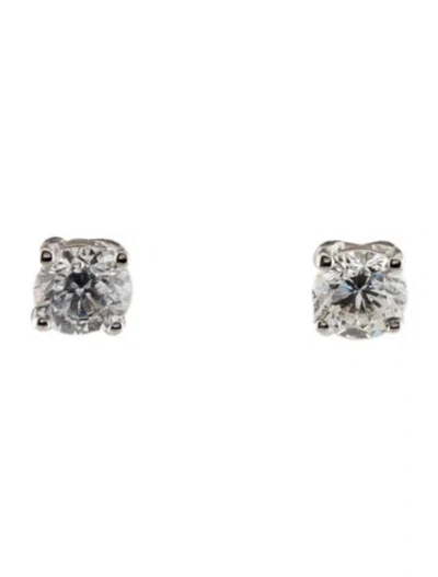 Pre-owned Earrings 14k Lab-grown Diamond Stud  In Multi