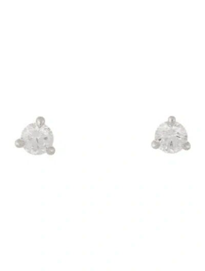 Pre-owned Earrings 14k Lab-grown Diamond Stud  In Multi