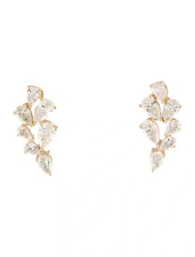 Pre-owned Earrings 14k Lab-grown Diamond Stud  In Multi