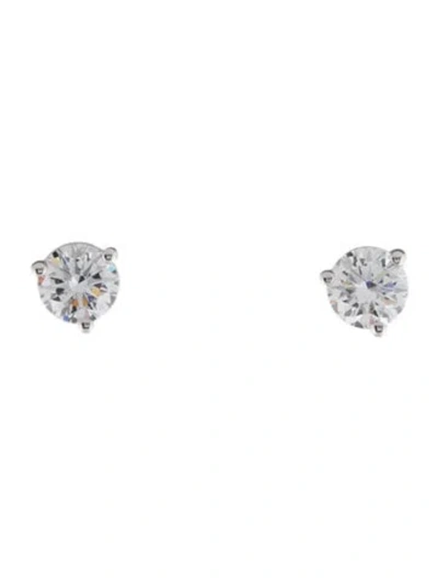 Pre-owned Earrings 14k Lab-grown Diamond Studs In Multi