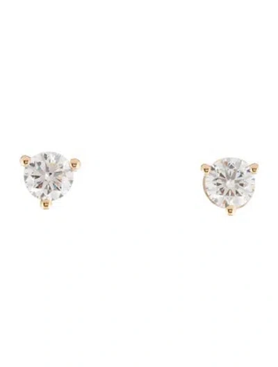 Pre-owned Earrings 14k Lab-grown Diamond Studs In Multi