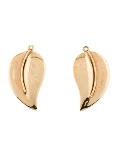 Pre-owned Earrings 14k Leaf Earring Enhancers In Multi