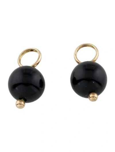 Pre-owned Earrings 14k Onyx Bead Earring Enhancer In Multi