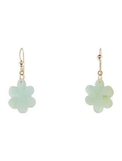 Pre-owned Earrings 14k Opal Drop  In Multi
