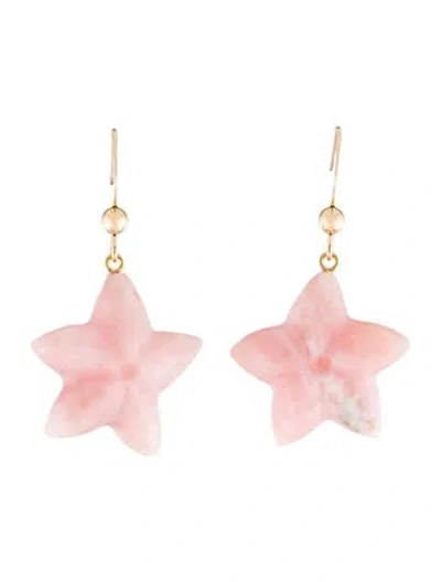 Pre-owned Earrings 14k Opal Drop  In Multi