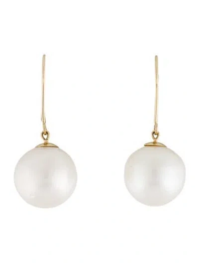 Pre-owned Earrings 14k Pearl Drop  In Multi
